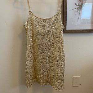 Gold Sequin Free People Slip Size XS/S